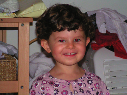 Sourire avant d'aller à l'école!